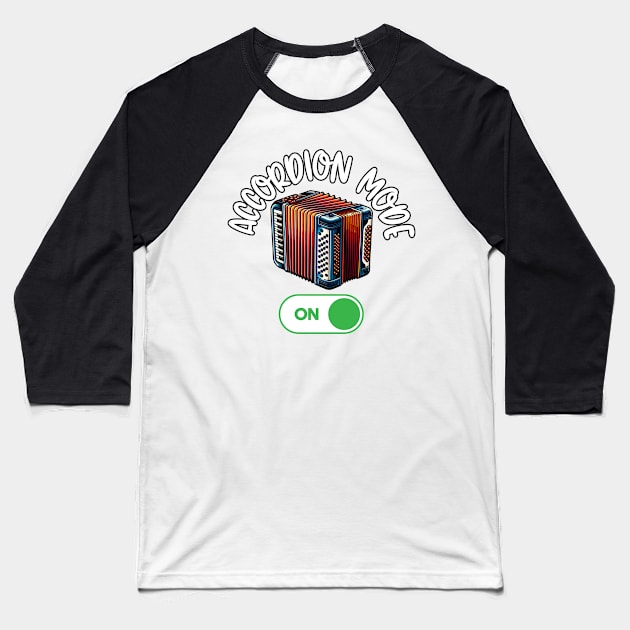 Accordion Baseball T-Shirt by The Jumping Cart